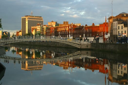 Dublin - Reflection in the River Liffey