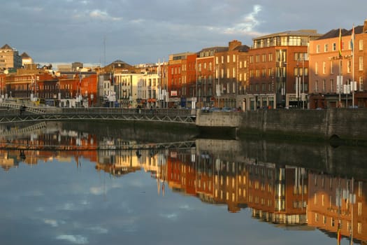 Dublin - Reflection in the River Liffey