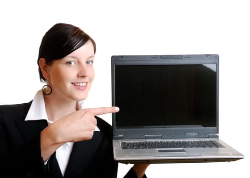Woman with laptop