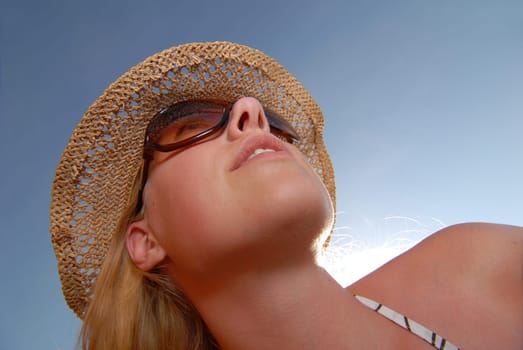 Woman on the beach