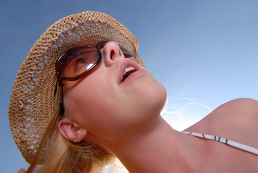 Woman on the beach