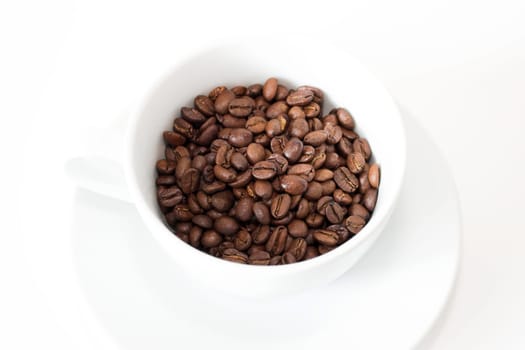 Cup full of coffee