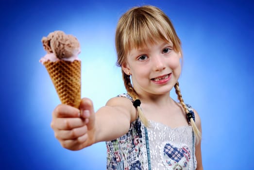 Girl with ice cream