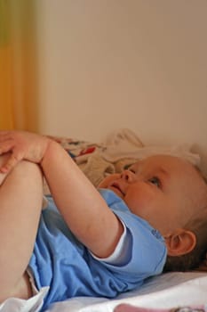 On the changing table
