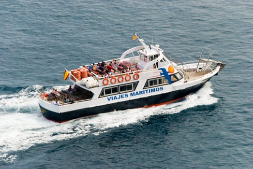 Tourist boat on the Costa Brava
