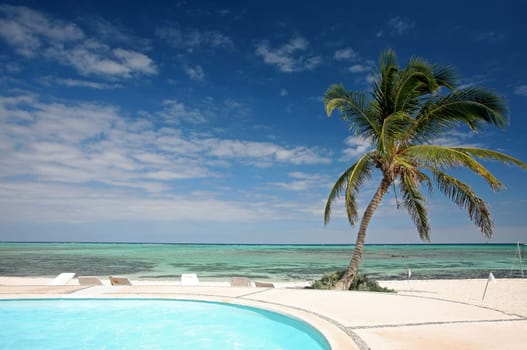Pool and sea