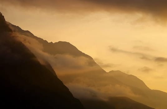 In the morning in Tyrol