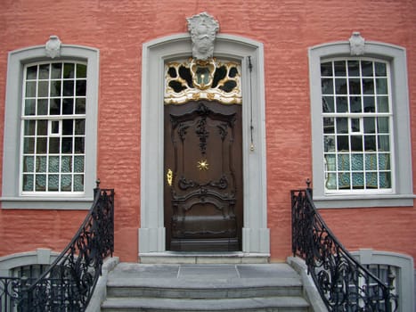 Entrance to the red house in Monschau