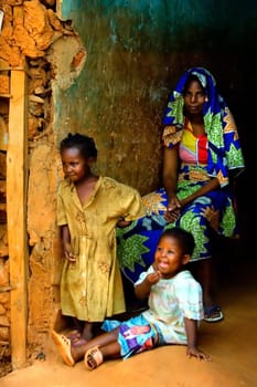I have already portrayed these children in the picture "Joy and Curiosity"" (photo series Kids Black and White).... the title of this picture means exactly the same thing in French. Falta,the mother of these children,is totally sick and malnourished in the country."