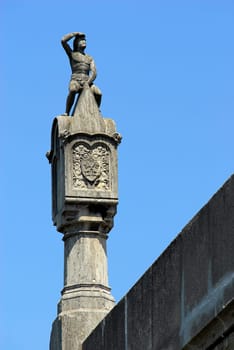 ... on the stone bridge in Regensburg...