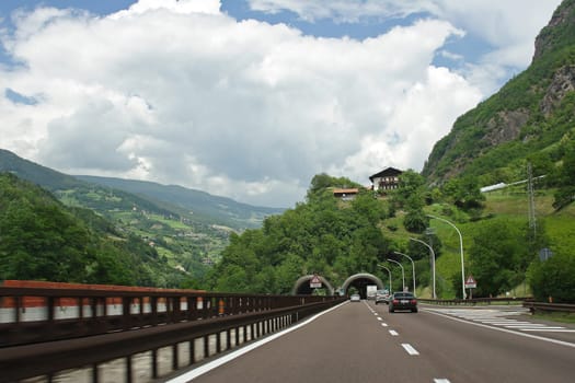 Motorway tunnel