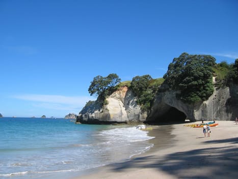 Cathedral Cove in New Zealand