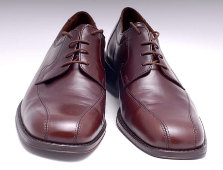 Brown leather shoes