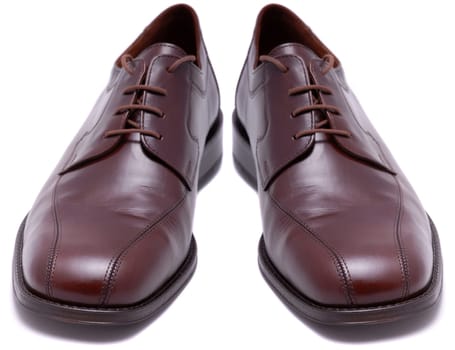 Brown leather shoes