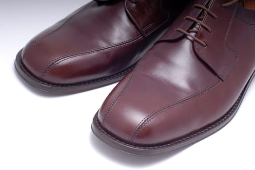 Brown leather shoes
