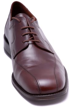 Brown leather shoe