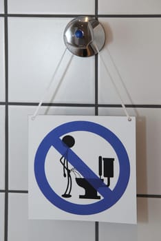 Toilet sign