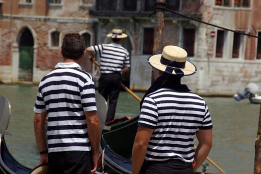 Venice - Venezia - Gondoliers
