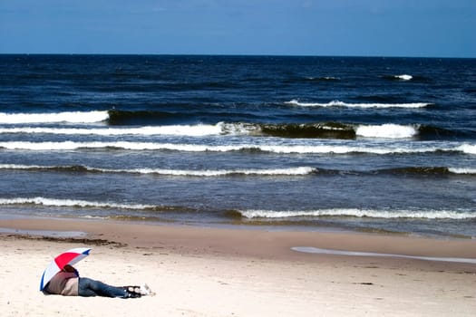Lovers on the beach