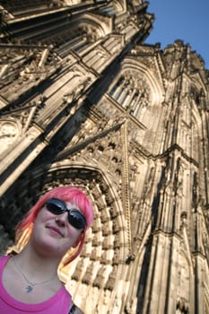 pink at the cathedral