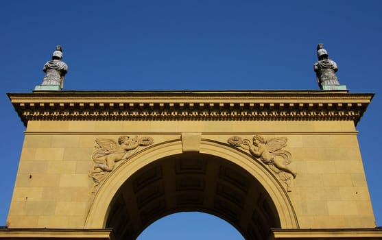 ... at Odeonsplatz in front of the Hofgarten...