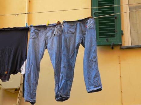 Jeans on the rack