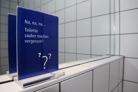Toilet sign
