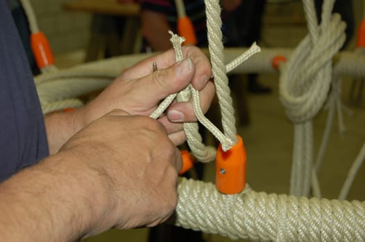 Knotting handicraft