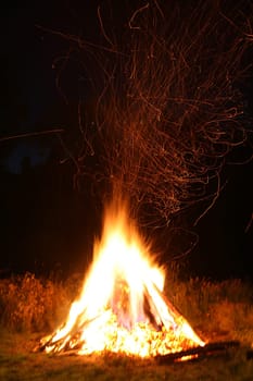 Flying sparks