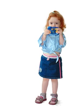 Kleine Fotografin (II) Freisteller