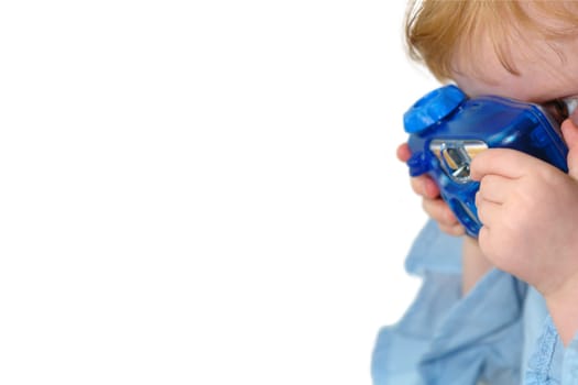 Kleine Fotografin (III) Freisteller