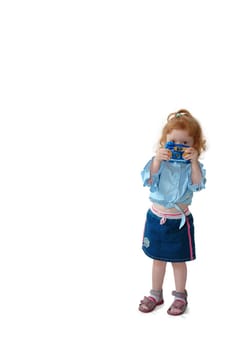 Kleine Fotografin (I) Freisteller