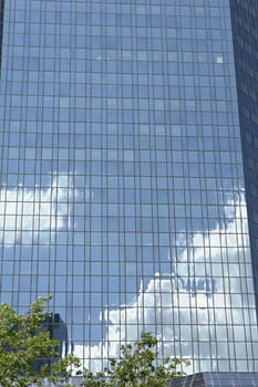 Glass façade,Deutsche Bank,Frankfurt