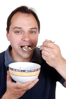 Eating muesli