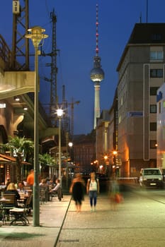at Friedrichstraße station