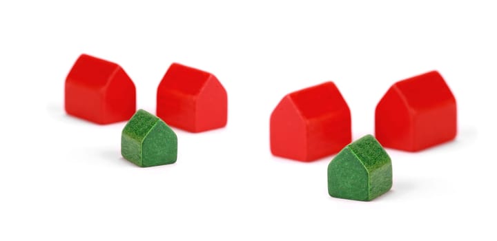 6 wooden cottages