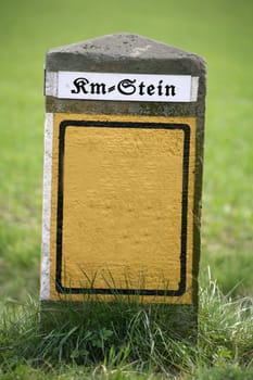 Historical trail marking to label yourself