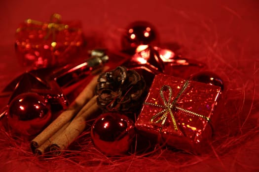 christmas decoration in red