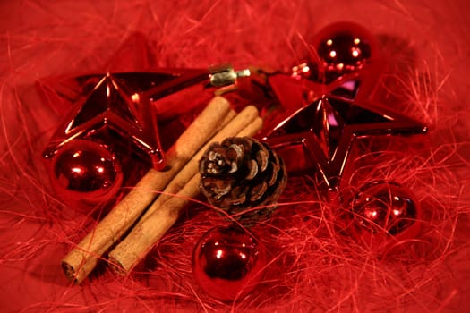 christmas decoration in red