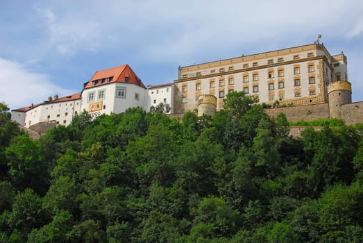 ... above the Danube in Passau...