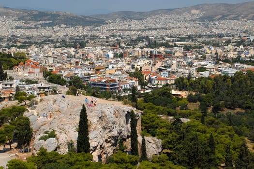 Athens City View with Areopagus