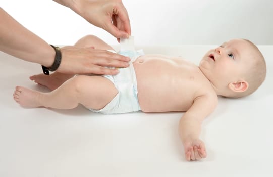 Changing diapers