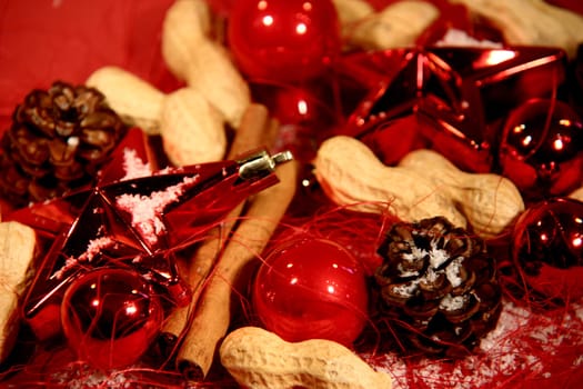 christmas decoration in red