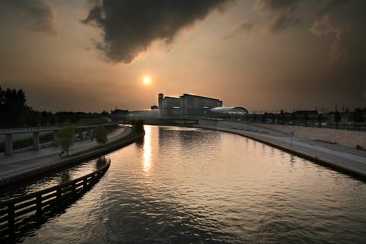 Berlin - Spree and Central Station