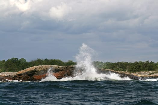 Archipelago,Swedish Skär,is a rocky island. The recording was made during the passage through the archipelago of Blekinge in Hanö Bay. Here you have to navigate very precisely,you don't really have time to take pictures  -)