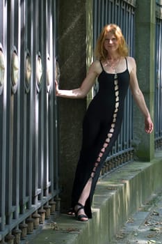 red-haired woman over 40