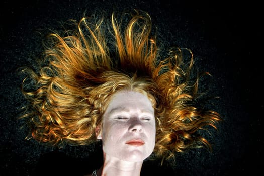 red-haired woman over 40