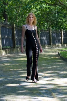 red-haired woman over 40