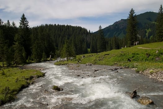 The Simme shortly after the source