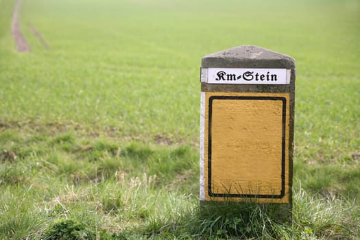 Historical trail marking to label yourself
